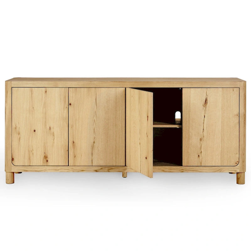 Buffet chêne 4 portes - 80Lx22Px33H