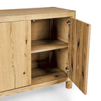 Buffet chêne 4 portes - 80Lx22Px33H