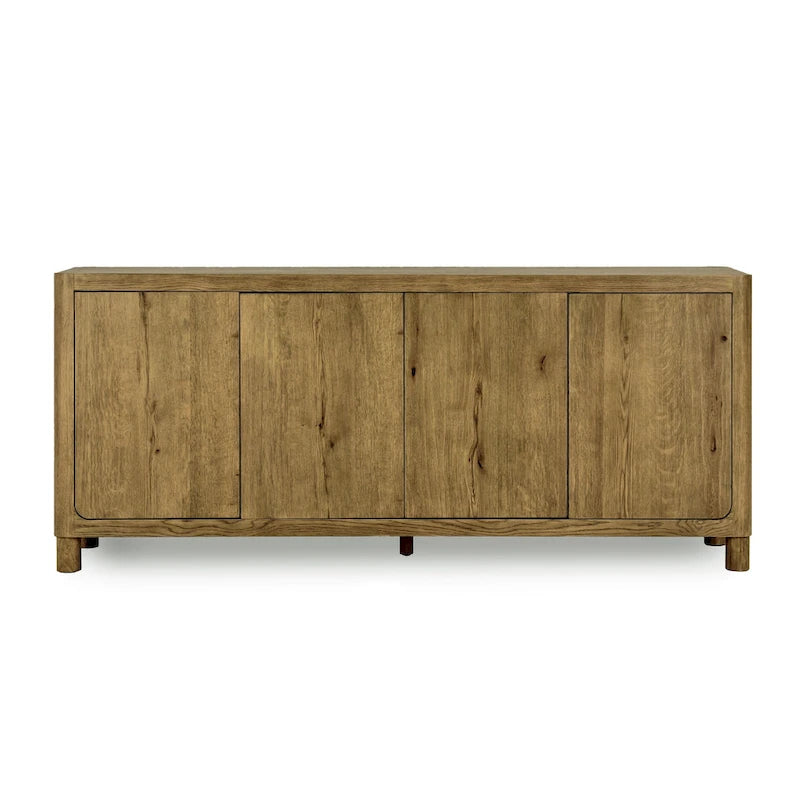 Buffet chêne 4 portes - 80Lx22Px33H