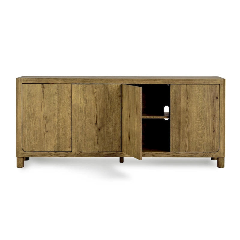 Buffet chêne 4 portes - 80Lx22Px33H