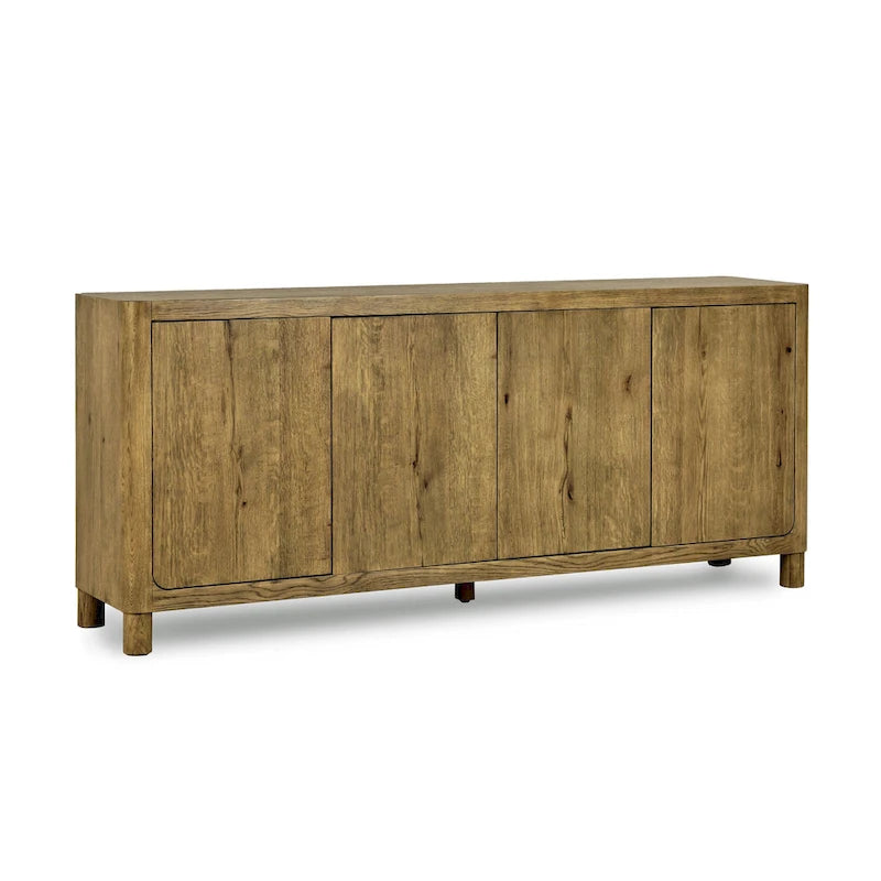 Buffet chêne 4 portes - 80Lx22Px33H
