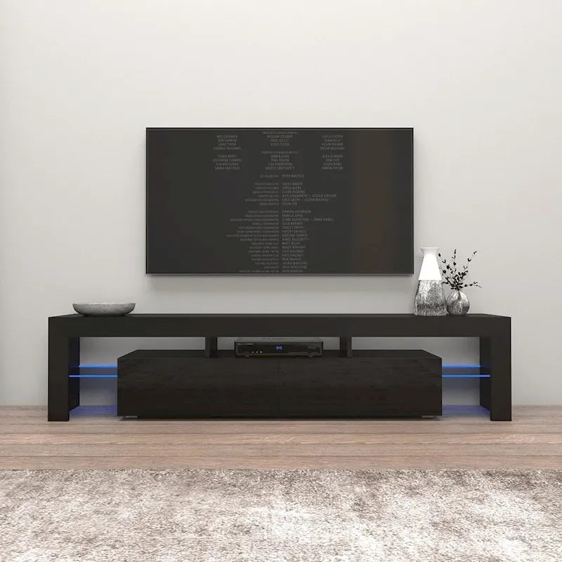 Meuble TV moderne de 200 cm avec LED 16 couleurs
