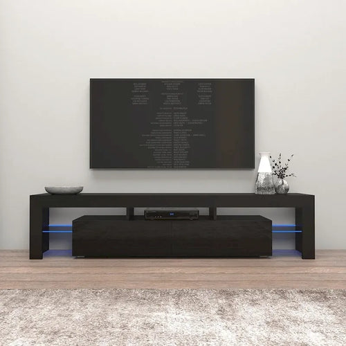 Meuble TV moderne de 200 cm avec LED 16 couleurs