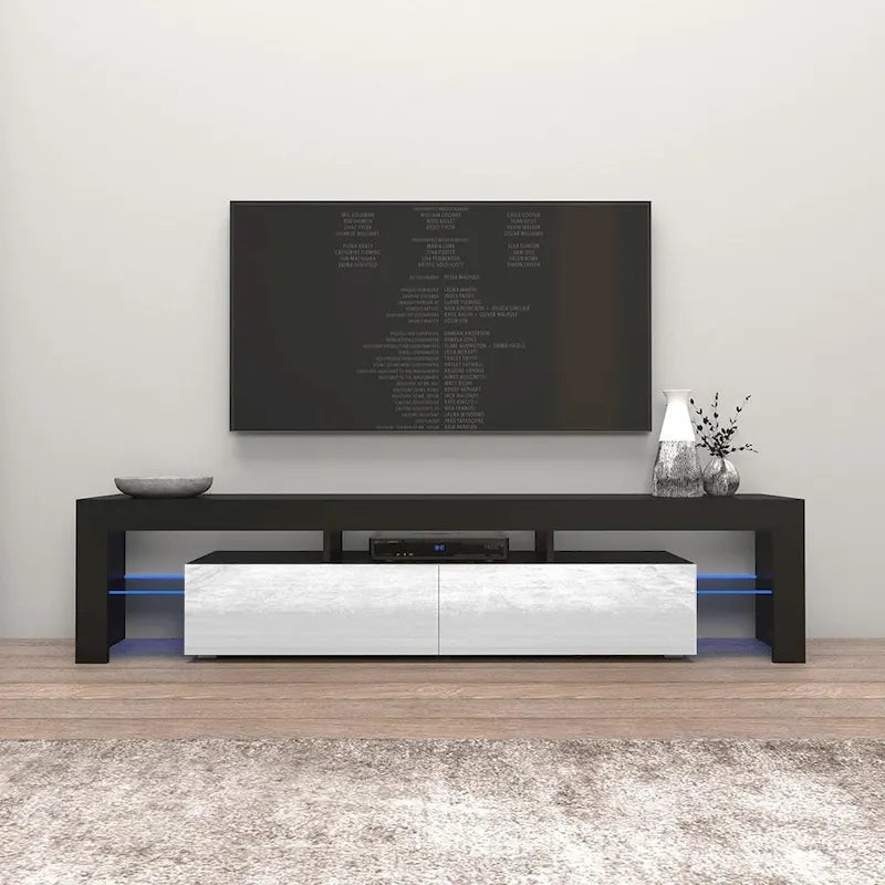 Meuble TV moderne de 200 cm avec LED 16 couleurs