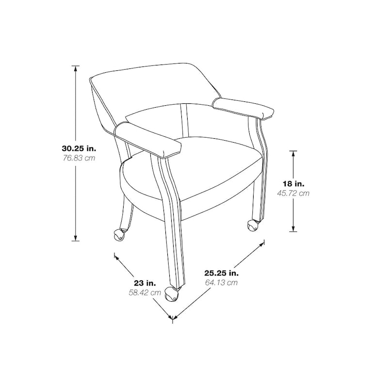 Chaise d'invité de bureau individuelle traditionnelle marron