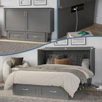 Lit escamotable Queen avec matelas