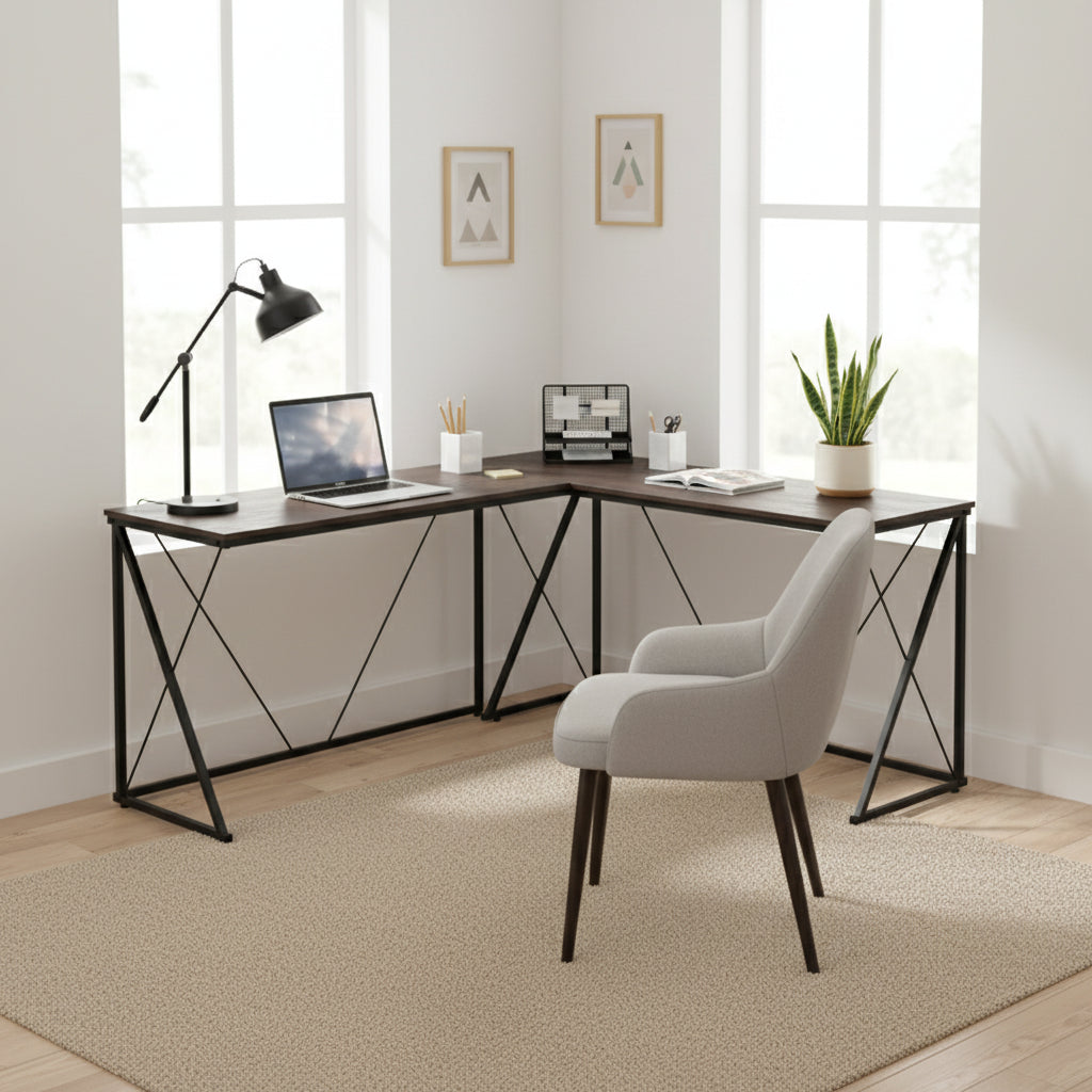 Bureau d'angle en L