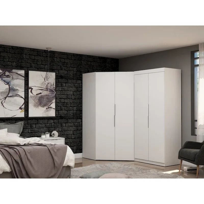 Ensemble de 2 armoires d'angle modulables modernes Mulberry 3.0