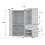 Ensemble de 2 armoires d'angle modulables modernes Mulberry 3.0