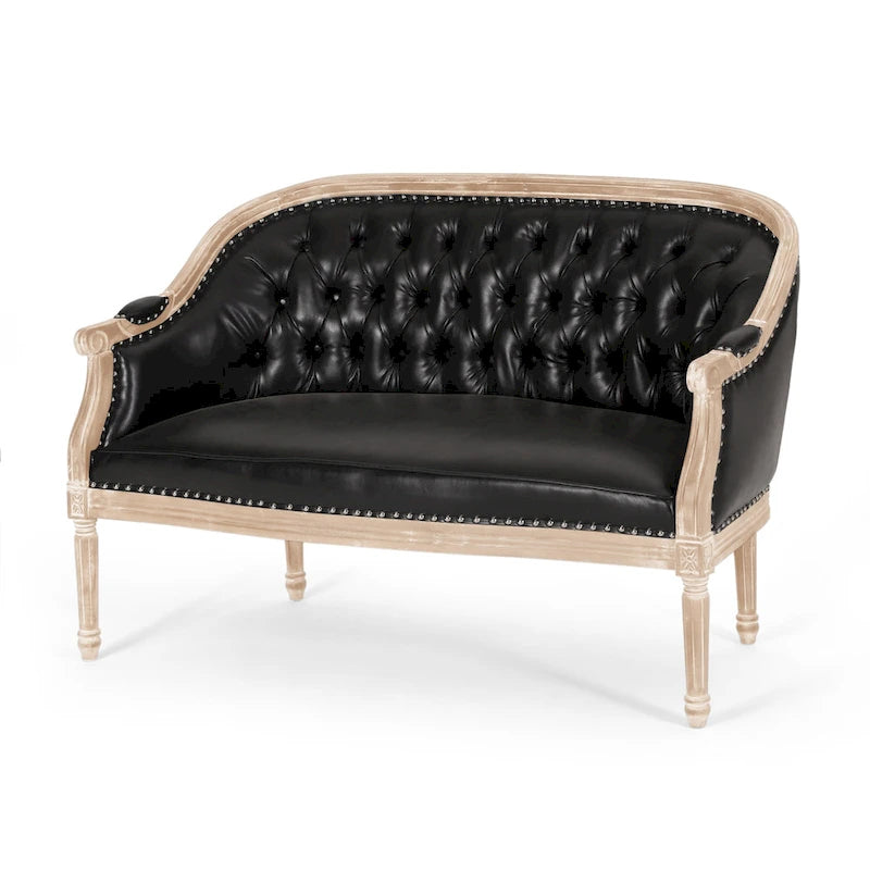 Causeuse capitonnée Faye par Christopher Knight Home
