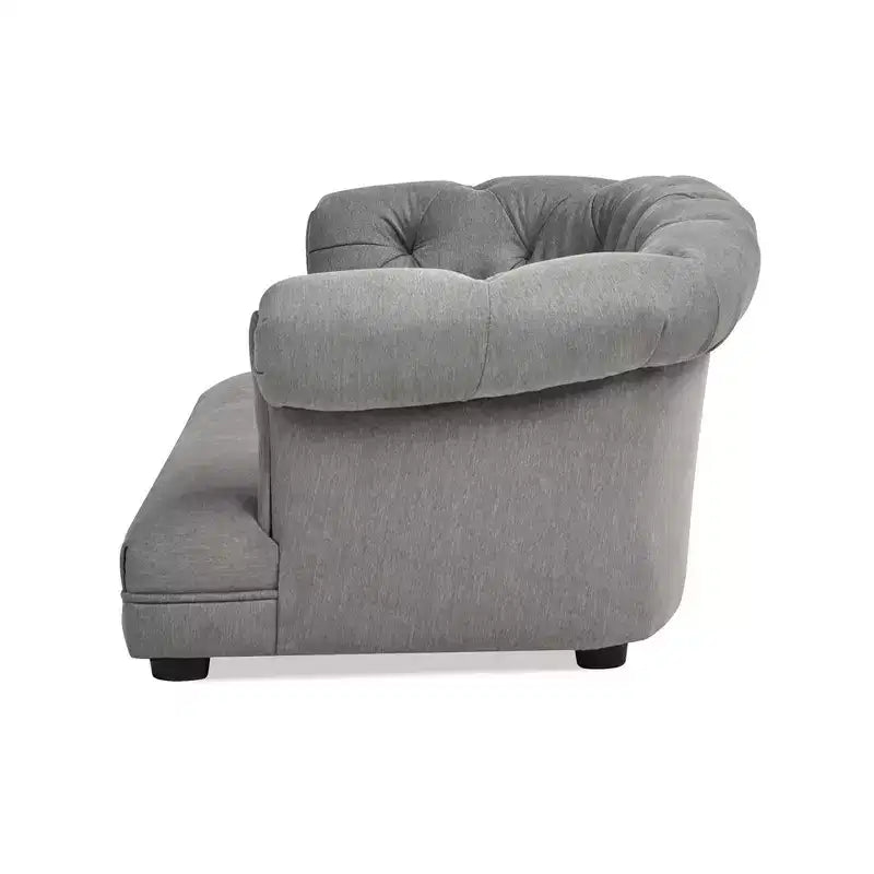 Jennifer Taylor Home Kiki Canapé-lit Chesterfield pour chien de 36,5 po, taille M