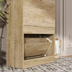 Meuble à chaussures d'entrée Famapy avec 2 tiroirs basculants