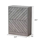 Meuble à chaussures d'entrée Famapy avec 2 tiroirs basculants