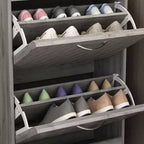Meuble à chaussures d'entrée Famapy avec 2 tiroirs basculants