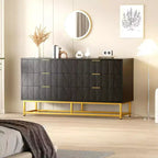 Acekool Commode en tissu à 6 tiroirs, petite commode de rangement avec plateau en bois, table de chevet moderne et organisateur de vêtements pour chambre à coucher, placard, salon