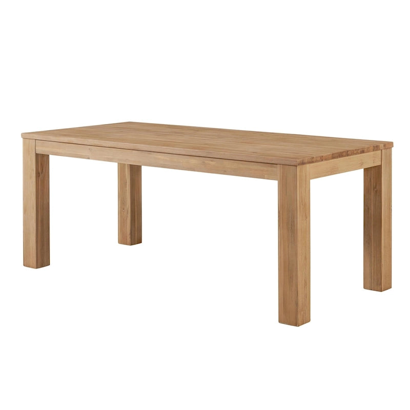 Table de salle à manger rectangulaire Bedford de 75 pouces avec pieds carrés