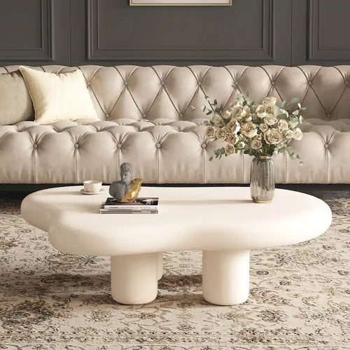 48,5 Table Basse Moderne Forme Nuage 4 Pieds