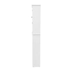Armoire de salle de bain de style rustique à suspendre au-dessus des toilettes avec étagères et portes à fermeture magnétique