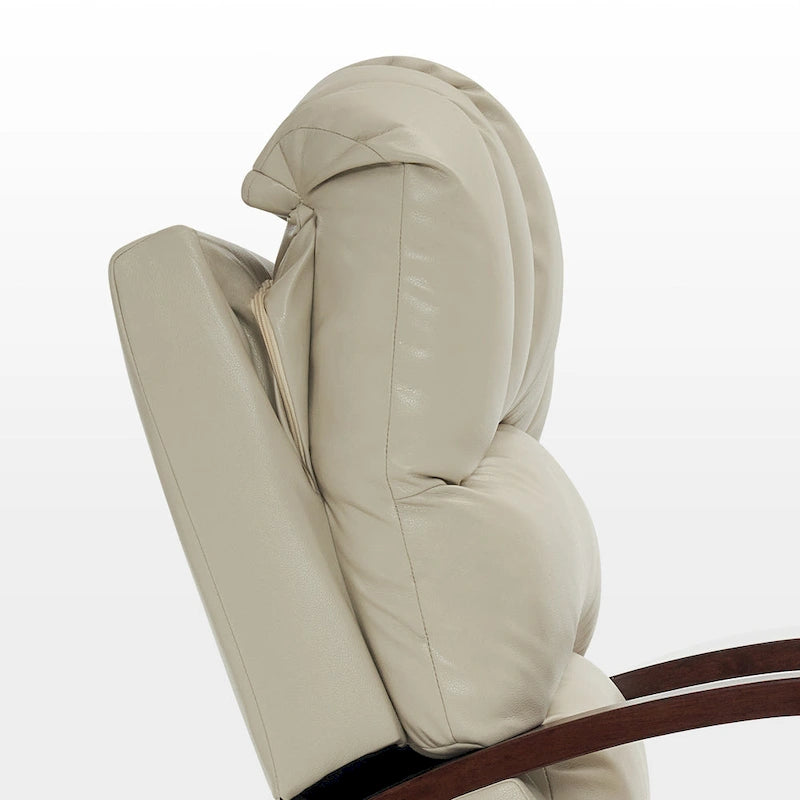 Fauteuil inclinable, pivotant et berçant électrique en similicuir avec appuie-tête réglable pour chambre de bébé, PR616
