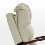 Fauteuil inclinable, pivotant et berçant électrique en similicuir avec appuie-tête réglable pour chambre de bébé, PR616