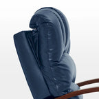 Fauteuil inclinable, pivotant et berçant électrique en similicuir avec appuie-tête réglable pour chambre de bébé, PR616