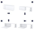 Lit escamotable Queen Size avec bureau rotatif