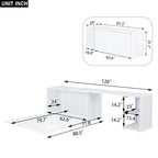 Lit escamotable Queen Size avec bureau rotatif