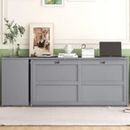 Lit escamotable Queen Size avec bureau rotatif
