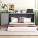 Lit escamotable Queen Size avec bureau rotatif