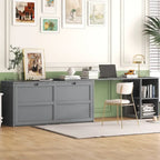 Lit escamotable Queen Size avec bureau rotatif