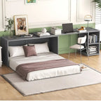 Lit escamotable Queen Size avec bureau rotatif