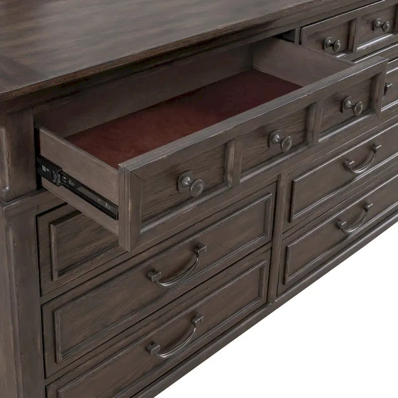 Commode Paradise Valley marron selle 8 tiroirs