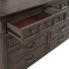 Commode Paradise Valley marron selle 8 tiroirs