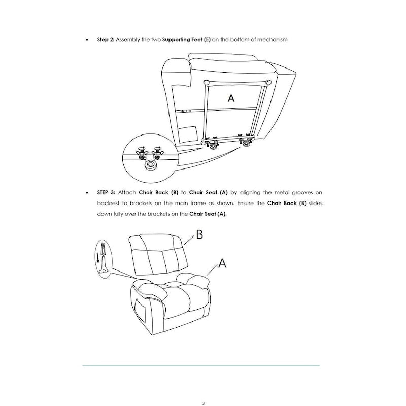 Fauteuil inclinable électrique avec fonction de levage pour personnes âgées, avec pochette latérale