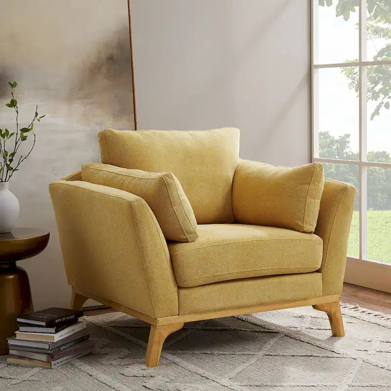 Fauteuil d'appoint moderne à accoudoirs évasés VANOMi 41.7