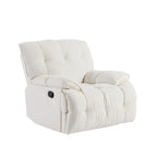 Fauteuil inclinable pivotant à 360 degrés en tissu robuste pour salon