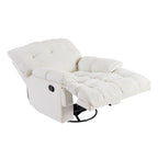 Fauteuil inclinable pivotant à 360 degrés en tissu robuste pour salon