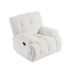 Fauteuil inclinable pivotant à 360 degrés en tissu robuste pour salon