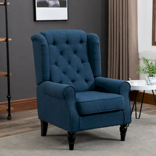 Fauteuil d'appoint à haut dossier enveloppant