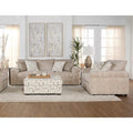 Ensemble canapé, causeuse et pouf en velours côtelé Nason Wide Wale de Roundhill Furniture