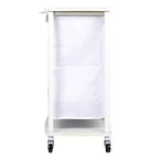 Centre de lessive à 3 sacs, Tablettes en stratifié lisse, Cadre en acier robuste, Barre de suspension, Options de pieds à roulettes et fixes