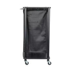 Centre de lessive à 3 sacs, Tablettes en stratifié lisse, Cadre en acier robuste, Barre de suspension, Options de pieds à roulettes et fixes