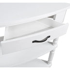 Table d'appoint d'angle triangulaire en bois pour petit salon