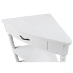Table d'appoint d'angle triangulaire en bois pour petit salon