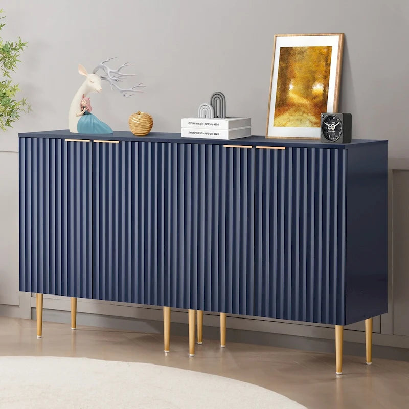 Ensemble de 2 buffets de salle à manger avec étagères réglables -