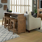 Ensemble de table console 4 pièces Pinebrook Ridge Weathered Toffee