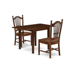 East West Furniture Ensemble Table de Salle à Manger - une Table de Salle à Manger Rectangulaire et des Chaises de Cuisine, Acajou (Option de Pièces)