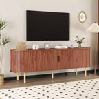 Meuble TV 70.1, console TV moderne avec compartiment de rangement et porte coulissante, meuble de divertissement pour jeux vidéo avec placard pour salon, chambre à coucher