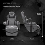 Fauteuil inclinable de jeu RESPAWN 900 - Fauteuil de jeu inclinable avec repose-pieds, Fauteuil inclinable de jeu