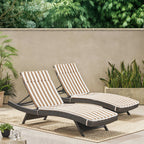 Ensemble de coussins d'extérieur Salem pour chaise longue - Coussins uniquement (lot de 2) par Christopher Knight Home - 79,25L x 27,50W x 1,50H